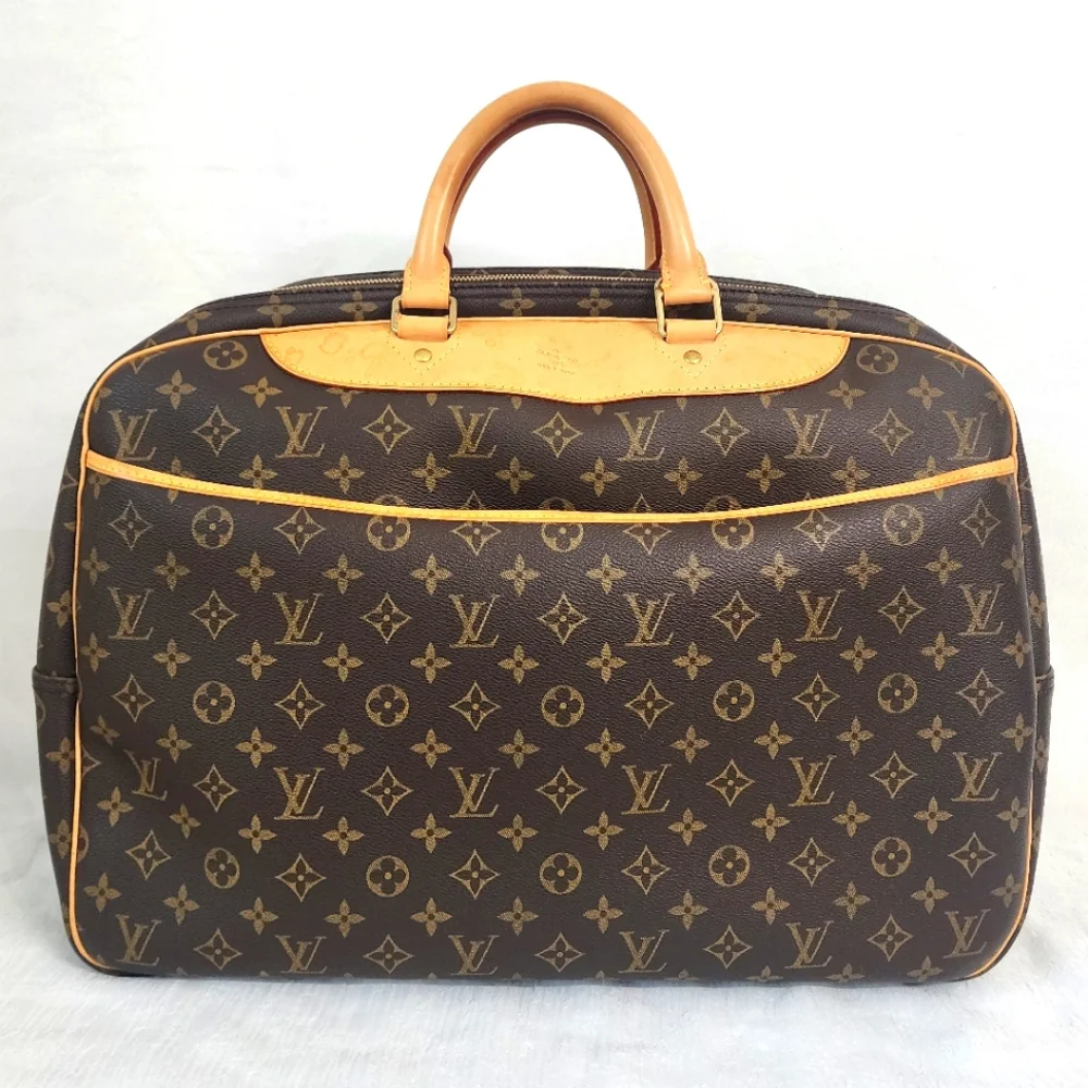 Auth Louis Vuitton Alize 24 Heures Monogram Travel Bag